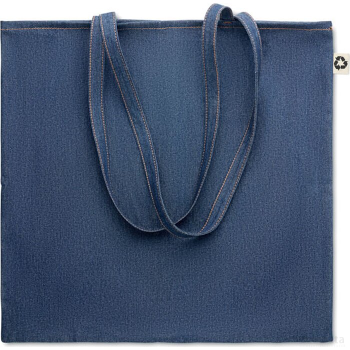 Gerecyclede denim boodschappent Style tote blauw