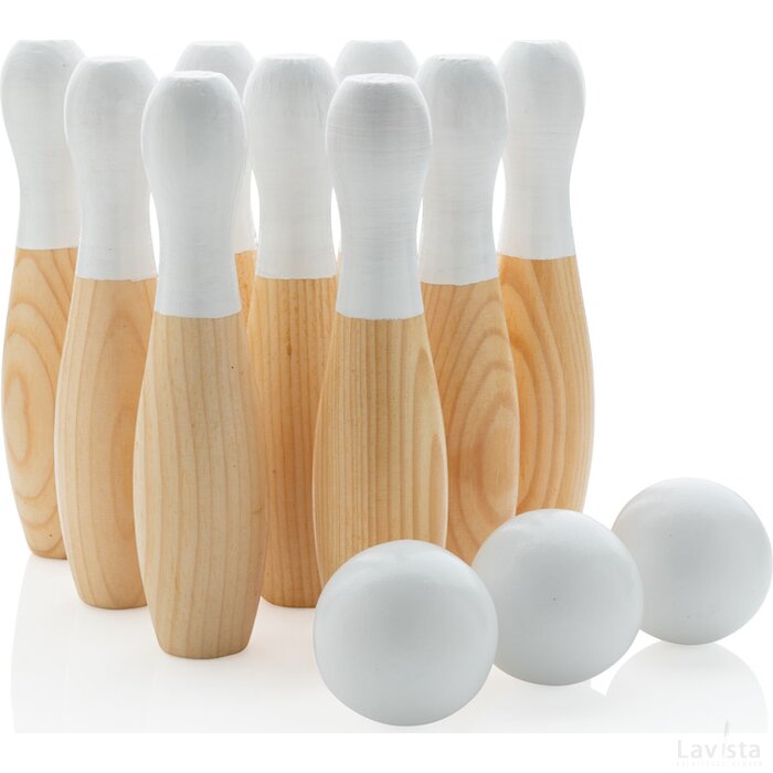 Houten skittles set bruin