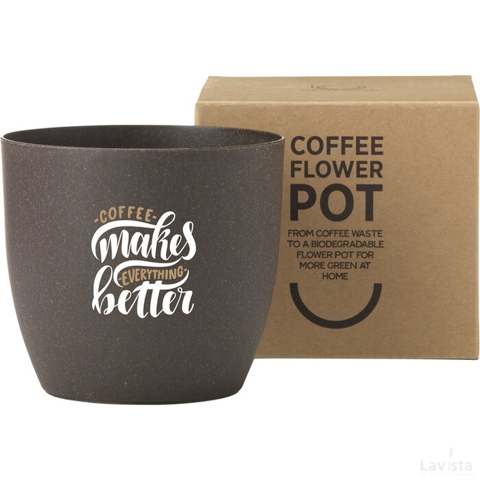 Coffee Flowerpot Bloempot Bruin