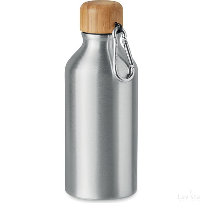 Aluminium drinkfles 400 ml Amel mat zilver