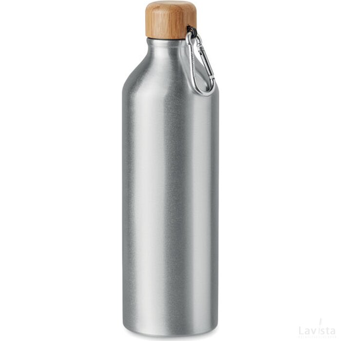 Aluminium drinkfles 800 ml Big amel mat zilver