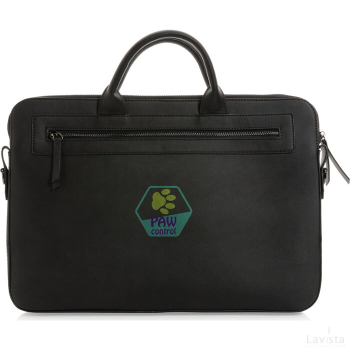 Swiss Peak GRS gerecyclede PU 14 inch laptoptas zwart