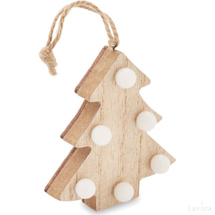 Houten boom met lichtjes Lulie hout