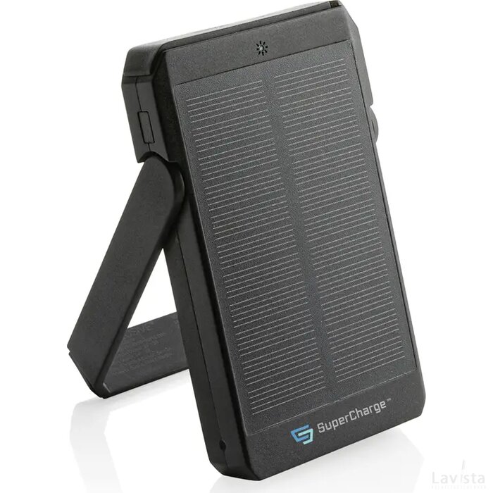 Skywave RCS rerecycled solar powerbank 5.000 mah 10W zwart