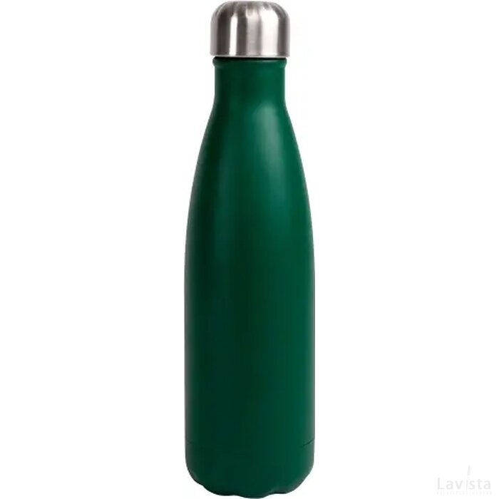 Sagaform Nils stalen fles gepoedercoat 500ml donker groen