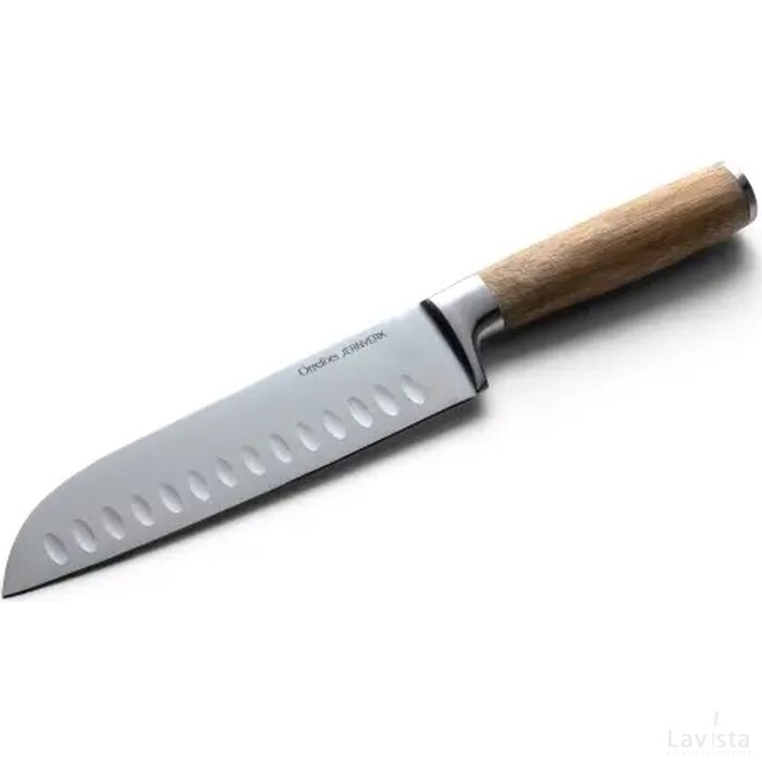 Orrefors Jernverk Santoku koksmes hout