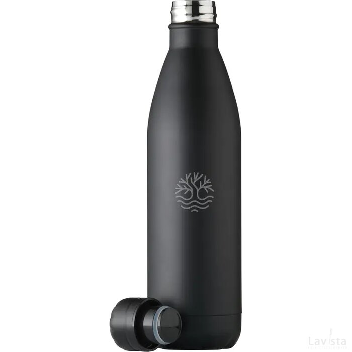 Topflask Rcs Recycled Steel 750 Ml Drinkfles Zwart