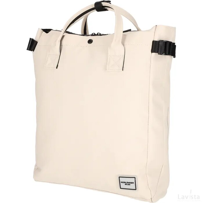 NORLÄNDER Fiets Shopper Rugtas Boston Off-White