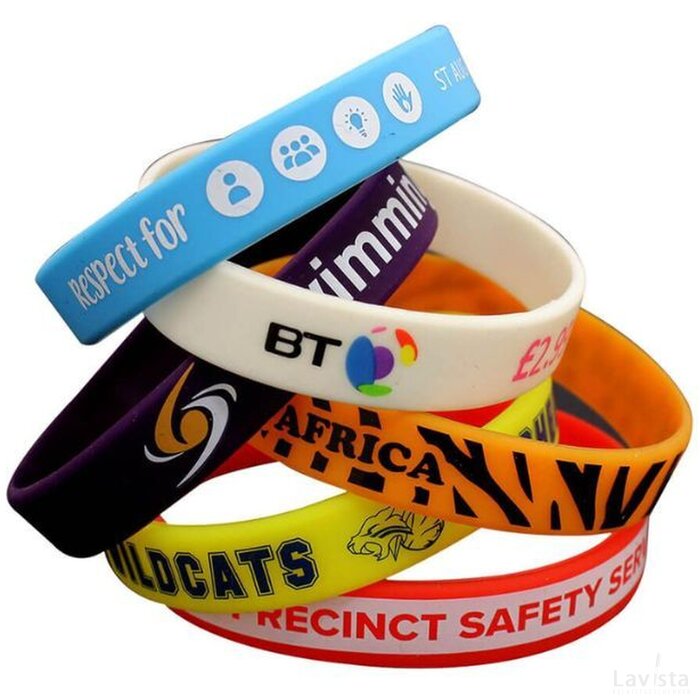 Siliconen armbandjes met print